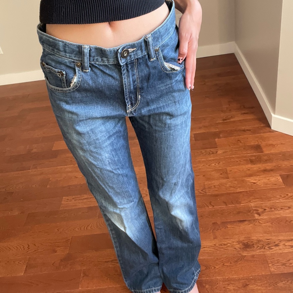 low rise baggy boyfriend flare jeans true vintage
